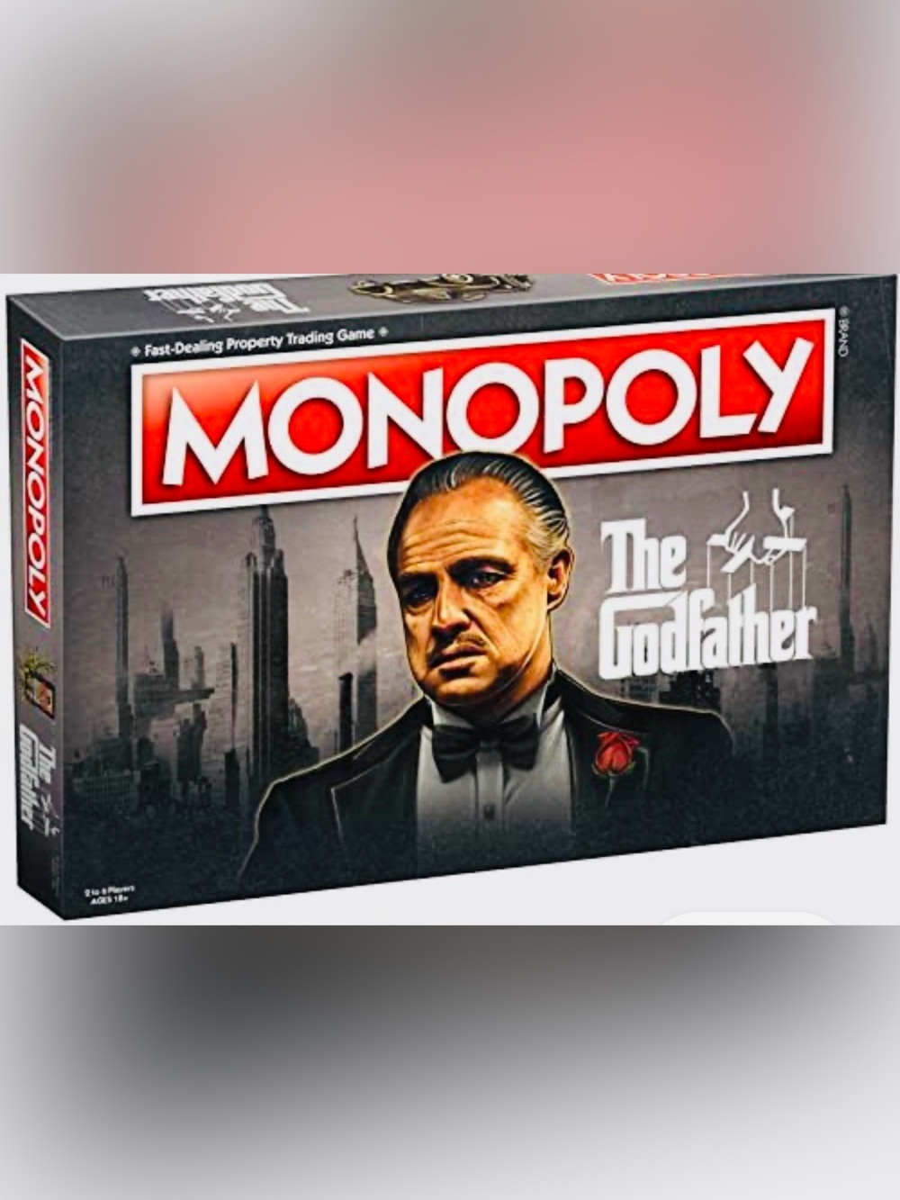 MONOPOLY The Godfather Board Game - Black, Red, Gray